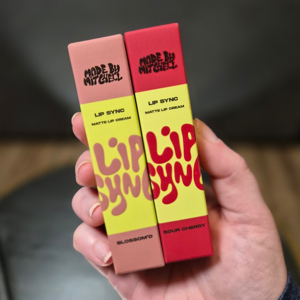 Made by Mitchell Lip Sync Matte Lip Cream Blossom'd & Sour Cherry Set